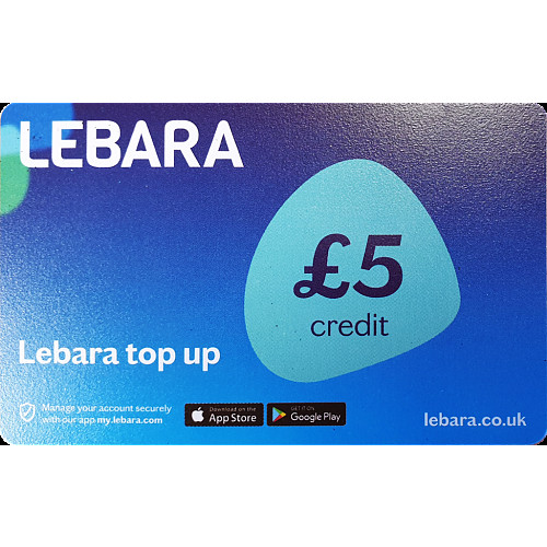 Lebara Top Up Voucher £5