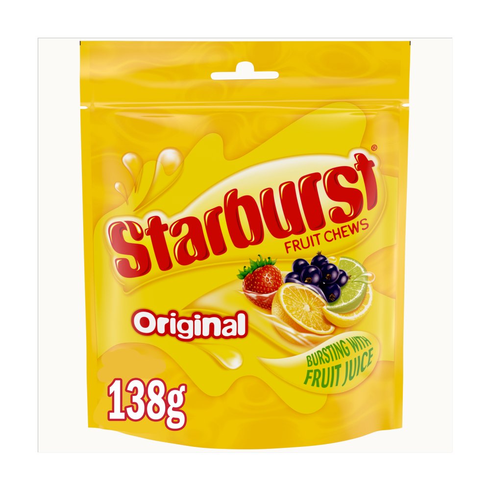 Starburst Chewy Sweets Bag Fruit Flavoured 138g
