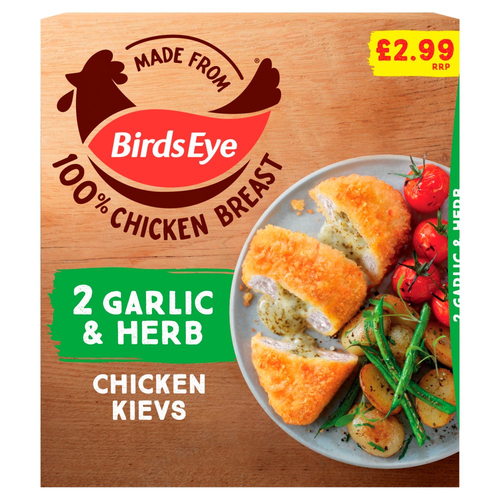 Birds Eye 2 Garlic & Herb Chicken Kievs 204g