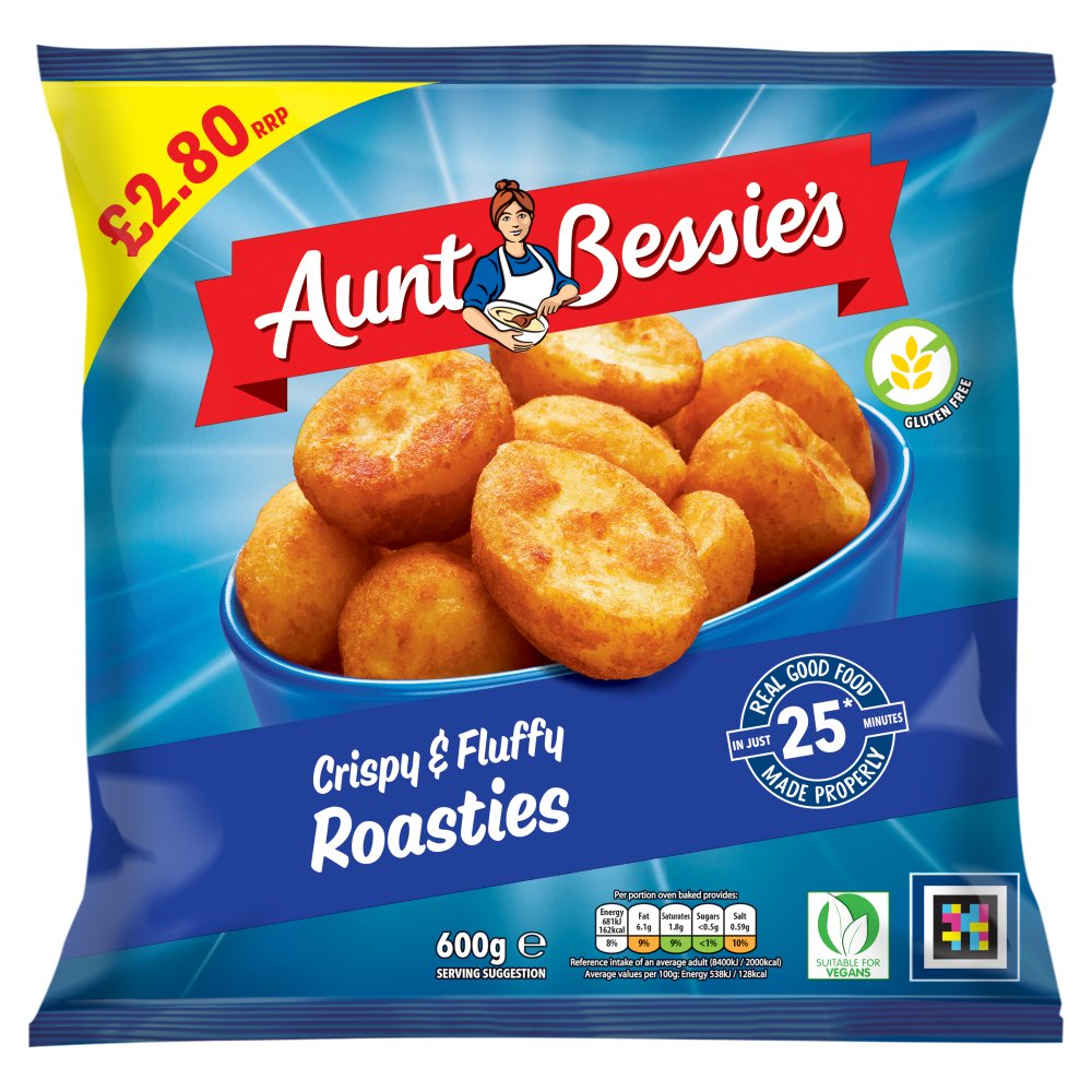 Aunt Bessie's Crispy & Fluffy Roasties 600g