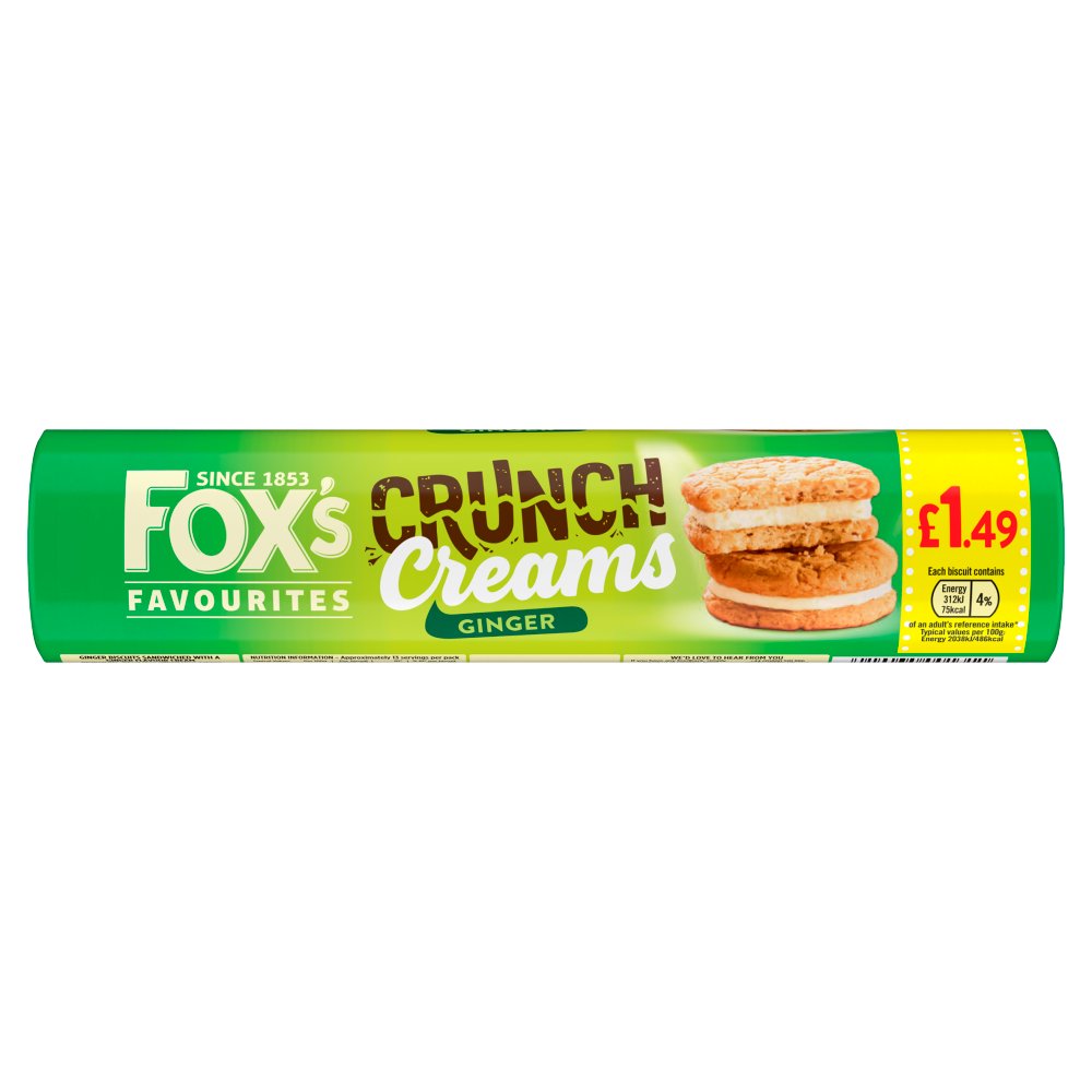 Fox's Ginger Crunch Creams 200g