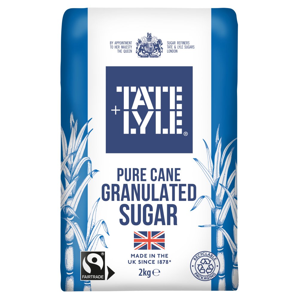 Tate & Lyle Pure Cane Granulated Sugar 2kg