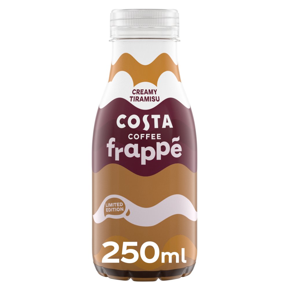 Costa Coffee Frappe Creamy Tiramisu Iced Coffee 12 x 250ml