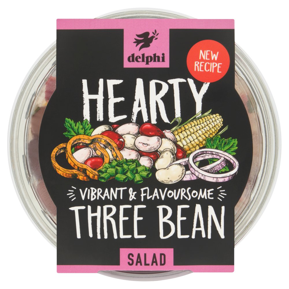 Delphi Hearty Three Bean Salad 220g