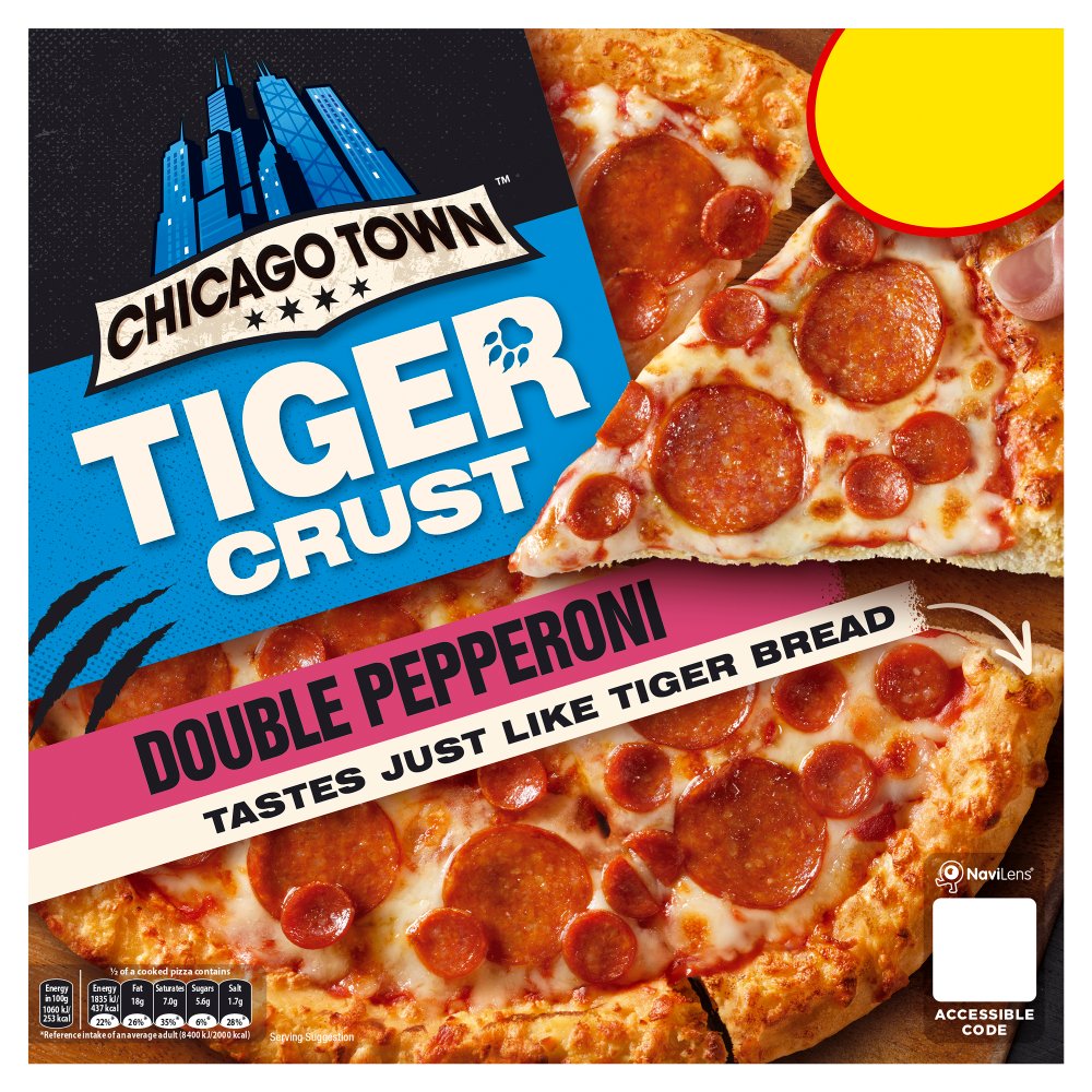 Chicago Town Tiger Crust Double Pepperoni Pizza 320g