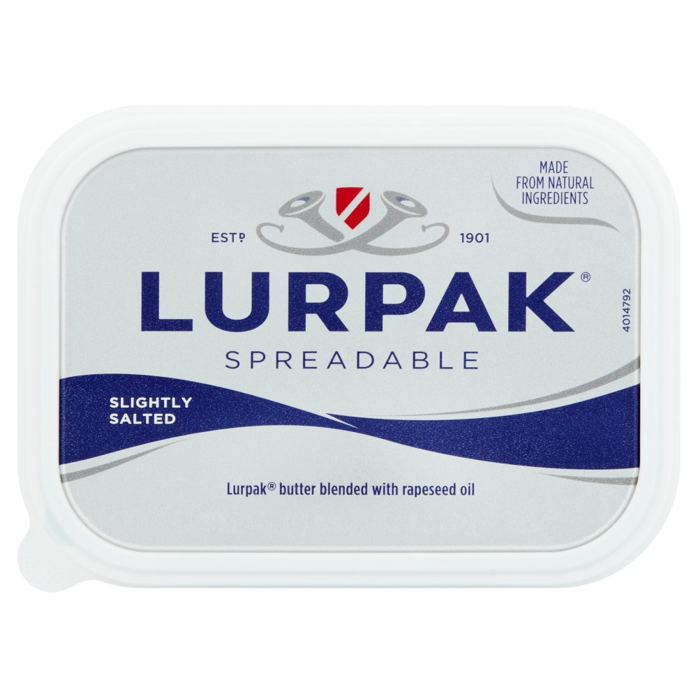 Lurpak Slightly Salted Spreadable Blend of Butter and Rapeseed Oil 250g