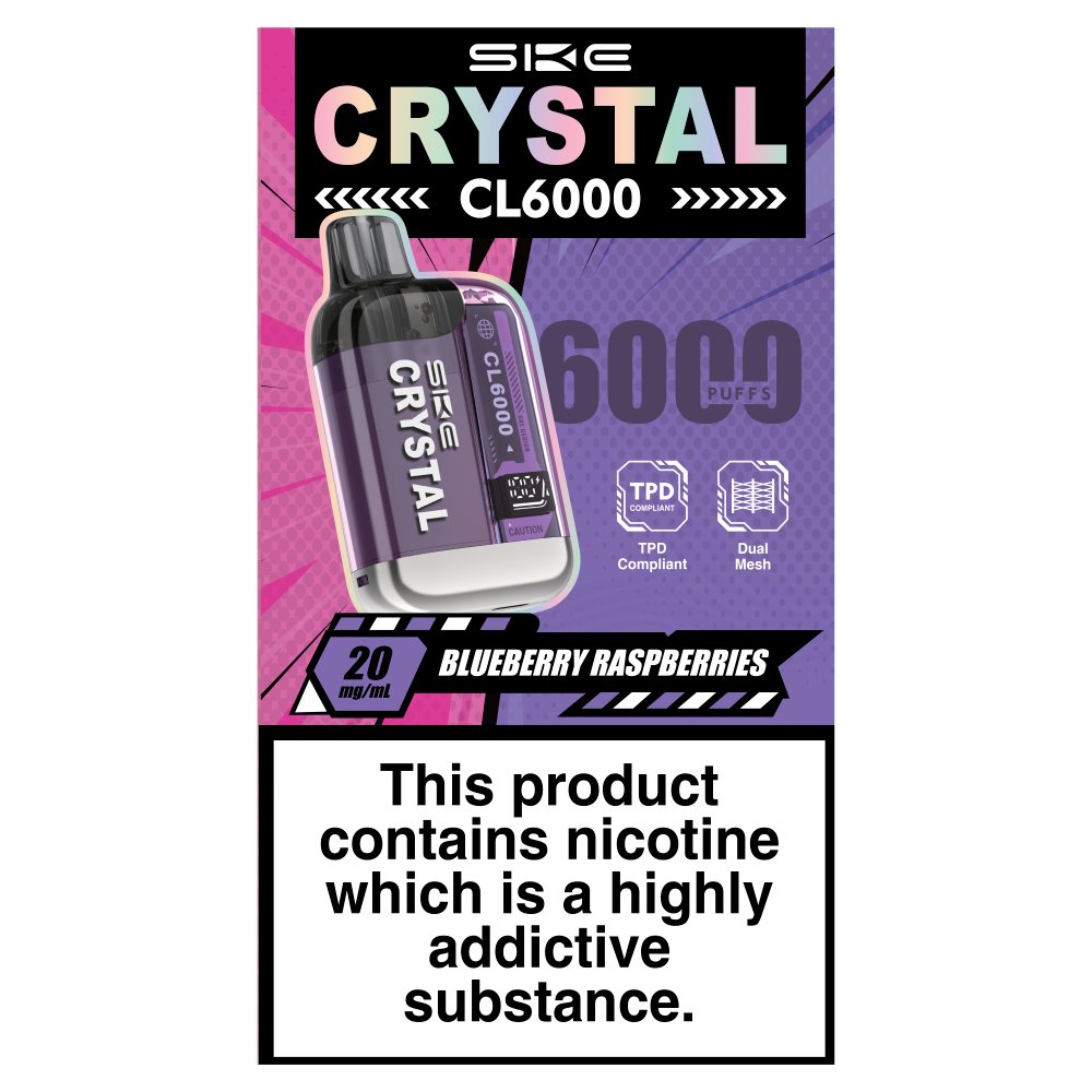SKE Crystal CL6000 Blueberry Raspberries 20mg/ml