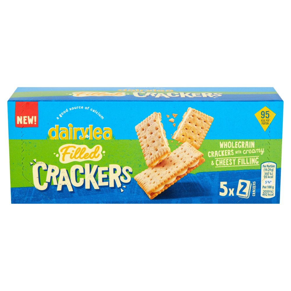 Dairylea Filled Crackers Cheesy Snack 5 pack Multipack 96.4g (5 x 19.2g)