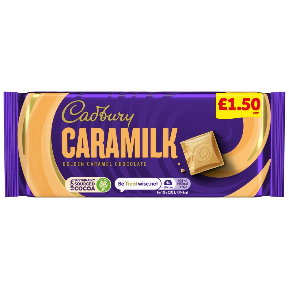 Cadbury Caramilk Golden Caramel Chocolate Bar £1.50 PMP 80g