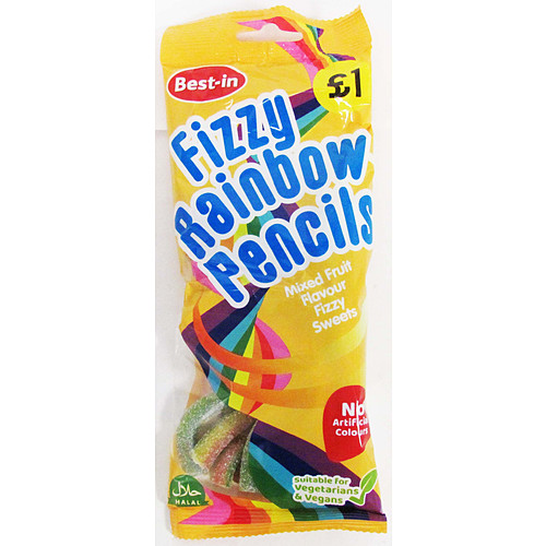 B/In Fizzy Rainbow Pencils 160g PM £1