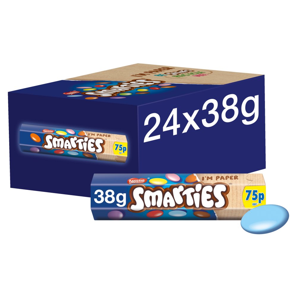 Smarties Milk Chocolate Tube 38g PMP 89p