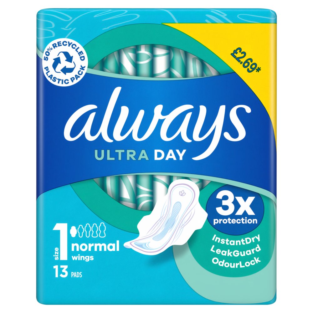 Always Ultra Day Pads Normal (S1) Wings x13