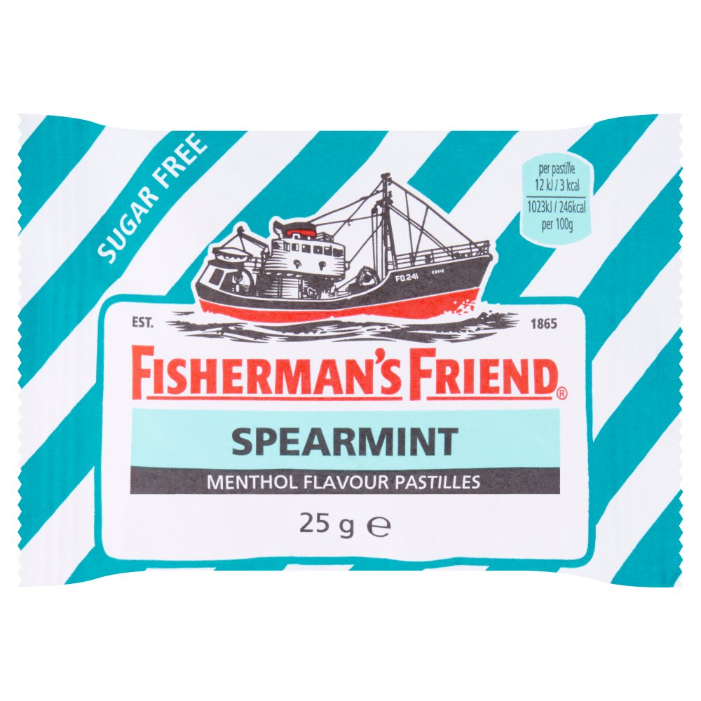 Fisherman's Friend Sugar Free Spearmint Menthol Flavour Pastilles 25g