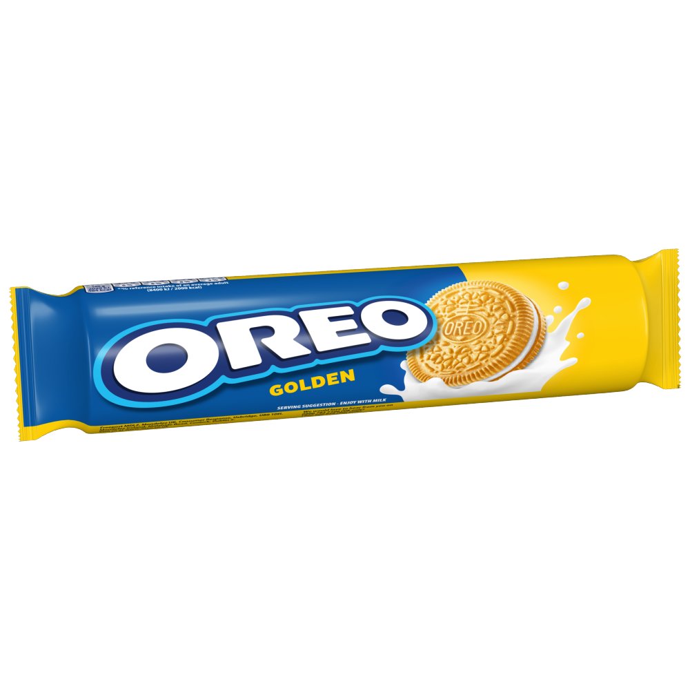 OREO Golden Sandwich Cookies with Vanilla Flavour Filling 14-cookies pack 154 g